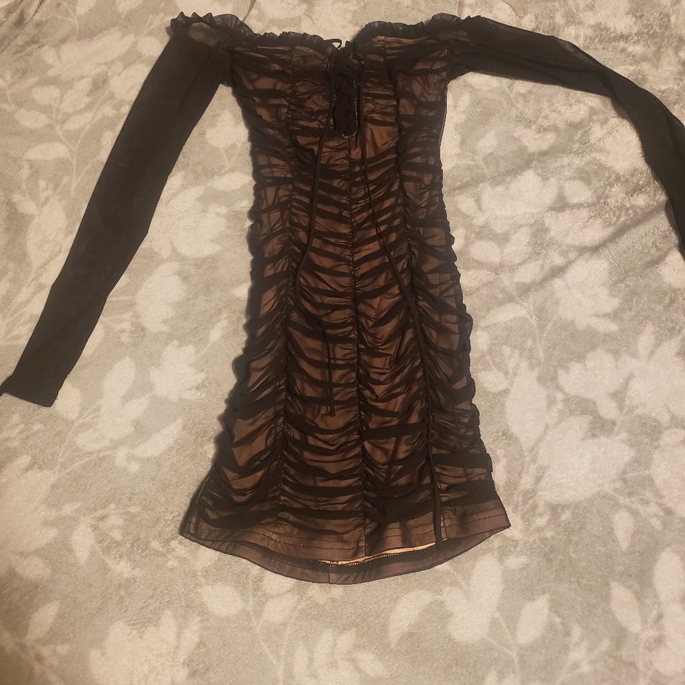 Fashion nova Maura Mesh Dress Small